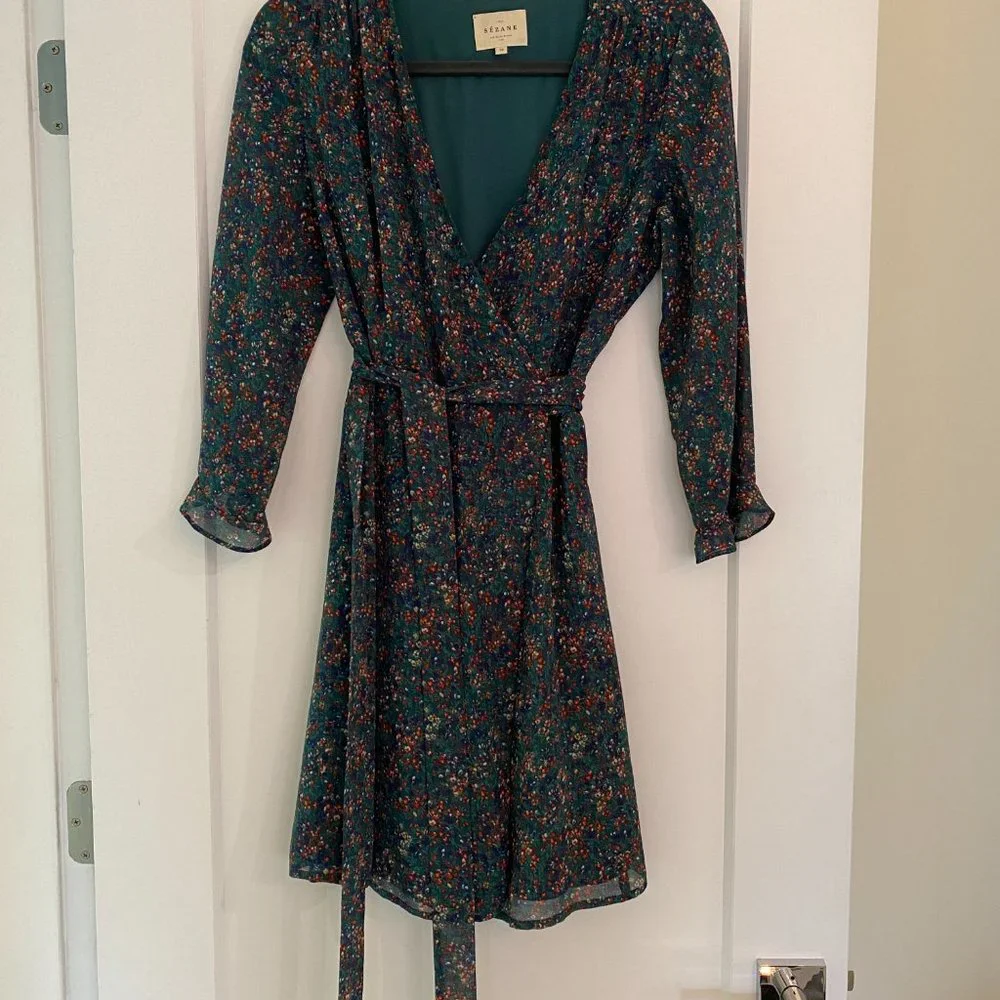 Sezane Elsa Mini Wrap Dress; Size US 6 (FR 38) - Picture 2 of 5